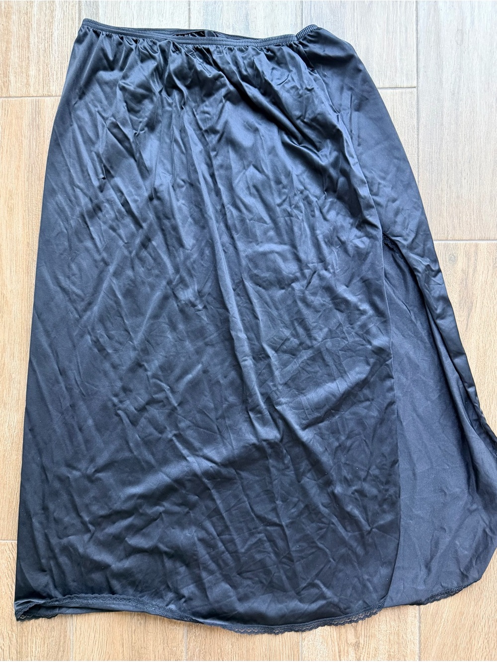 Cabernet Black Maxi Skirt with Elastic Waist
